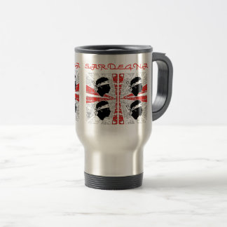 Sardinia flag - Grunge Travel Mug