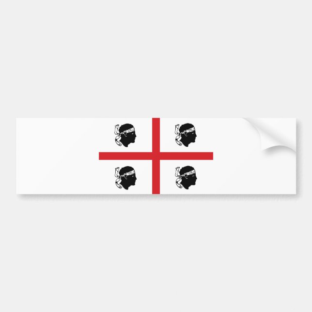 sardinia flag italy region island ethnic bumper sticker (Front)
