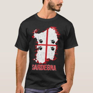 Sardinia Island Flag  Italy Souvenir T-Shirt
