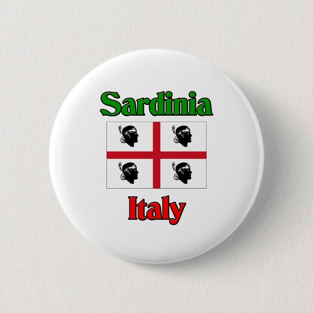 Sardinia Italy 6 Cm Round Badge (Front)