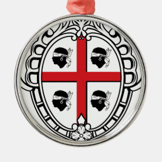 Sardinia (Italy) Coat of Arms Metal Ornament