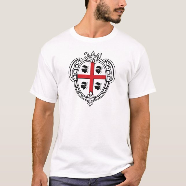Sardinia (Italy) Coat of Arms T-Shirt (Front)