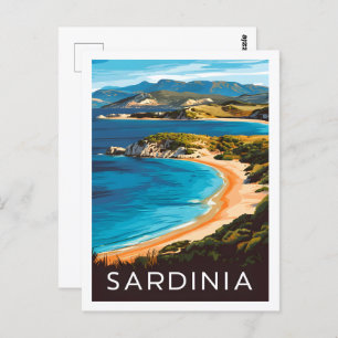 Sardinia Italy Famous Travel Place Postcard