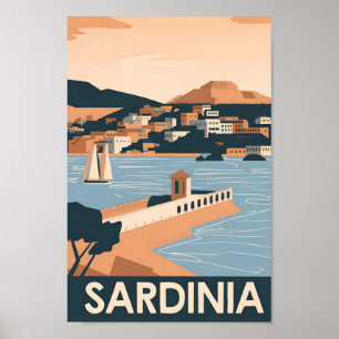 Sardinia Italy Famous Travel Place Poster
