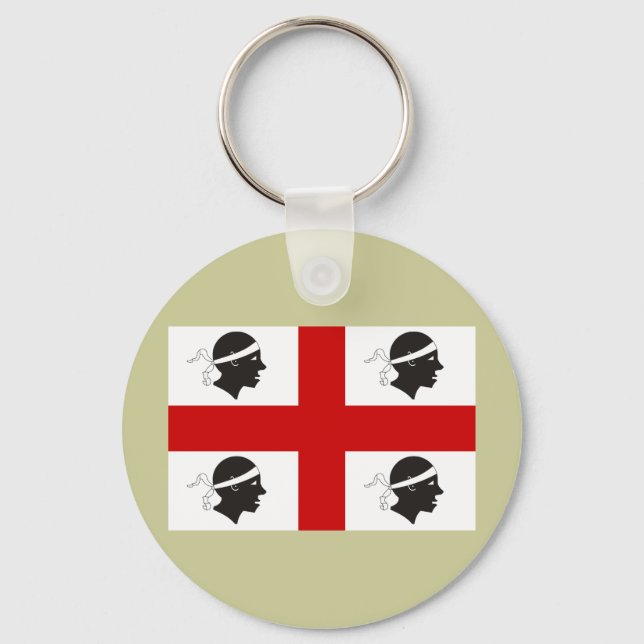 Sardinia, Italy Key Ring (Front)