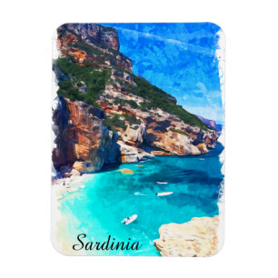 Sardinia Italy Mediterranean Landscape Magnet