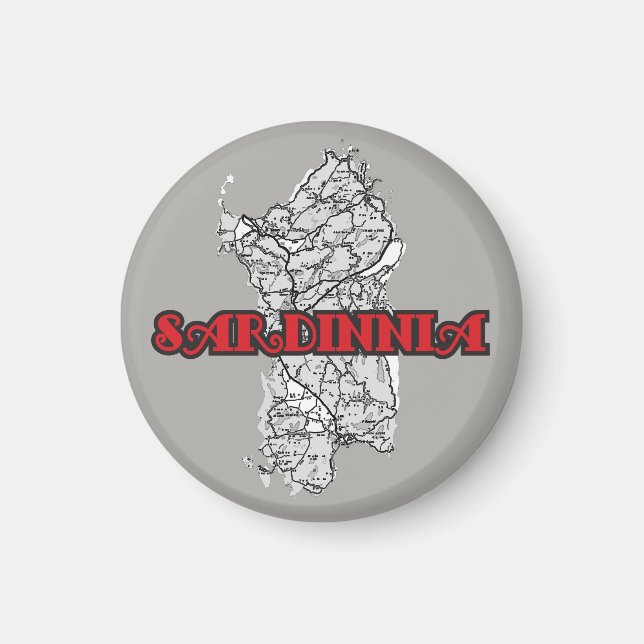 Sardinia Magnet (Front)