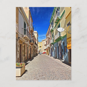 Sardinia - main street in Carloforte Postcard