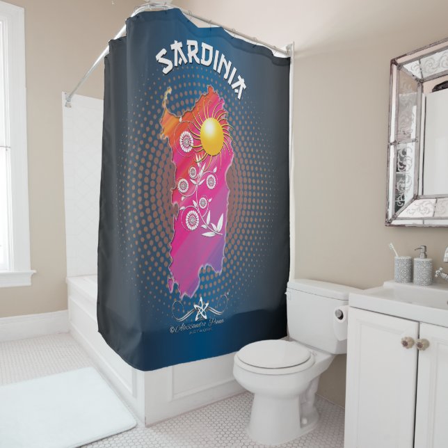 Sardinia Shower Curtain (In Situ)
