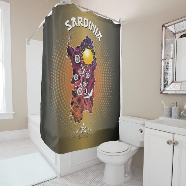 Sardinia Shower Curtain (In Situ)