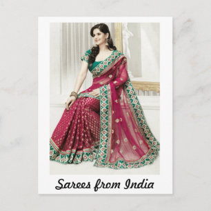 Sarees from India Postcard