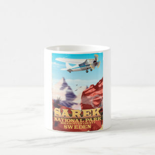 Sarek National Park Sweden vintage travel poster Coffee Mug