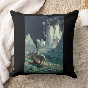 Sargasso Sea Grim Reaper & Sinking of Titanic Cushion
