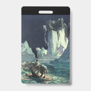 Sargasso Sea Grim Reaper & Sinking of Titanic ID Badge