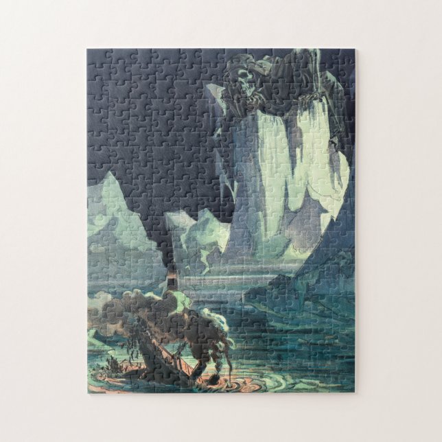Sargasso Sea Grim Reaper & Sinking of Titanic Jigsaw Puzzle (Vertical)