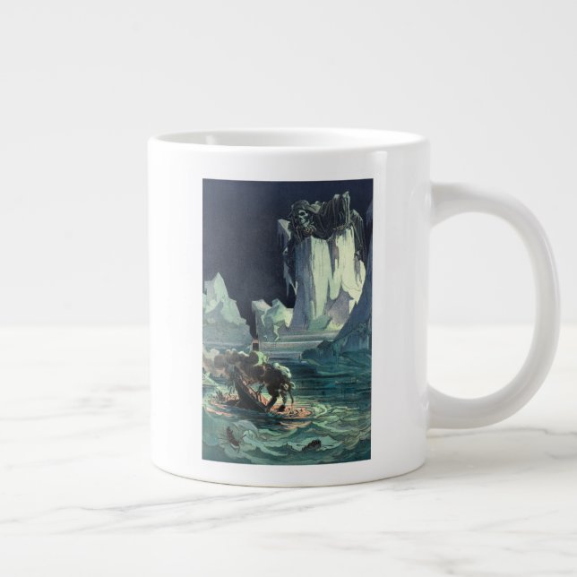 Sargasso Sea Grim Reaper & Sinking of Titanic Large Coffee Mug (Right)