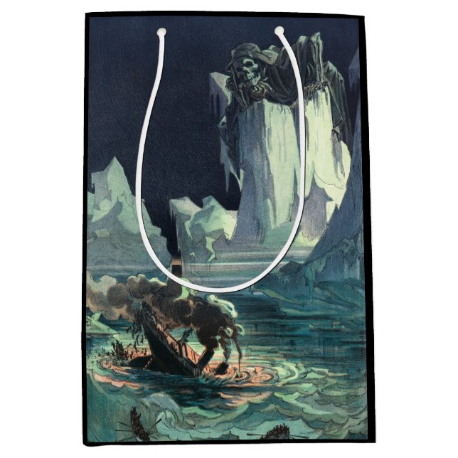 Sargasso Sea Grim Reaper & Sinking of Titanic Medium Gift Bag (Front)
