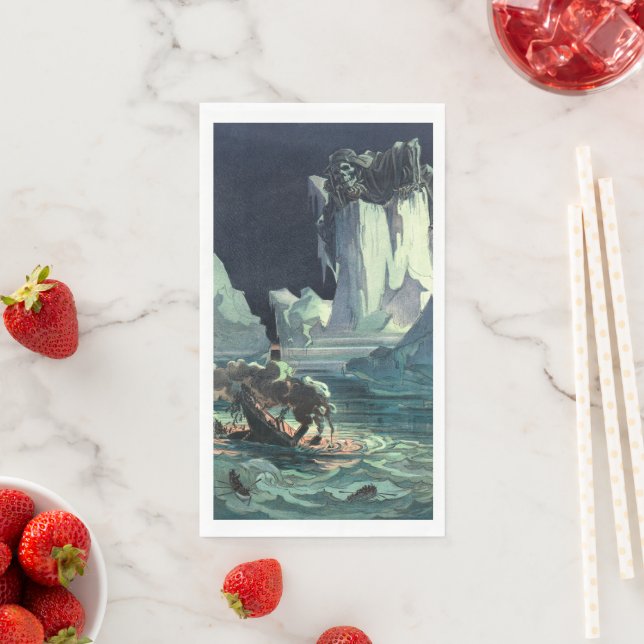 Sargasso Sea Grim Reaper & Sinking of Titanic Napkin (Insitu)
