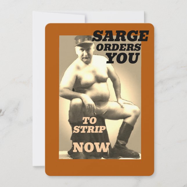 SARGE MANBOOBS Greeting Card Collection (Front)