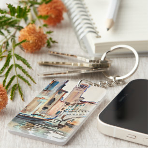 Sargent - A Bridge and a Campanile, Venice, Key Ring