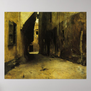 Sargent - A Street In Venice 1882 Poster