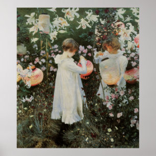 Sargent Carnation Lily Lily Rose Poster