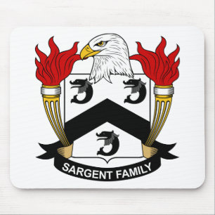 Sargent Family Crest Mouse Pad