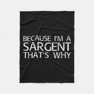 Sargent Gift Funny Surname Family Tree Birthday Re Fleece Blanket