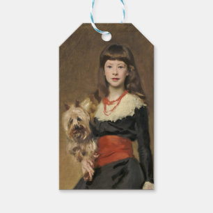 Sargent Girl with Dog Beatrice Townsend Portrait Gift Tags
