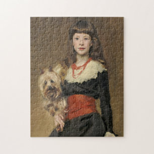 Sargent Girl with Dog Beatrice Townsend Portrait Jigsaw Puzzle