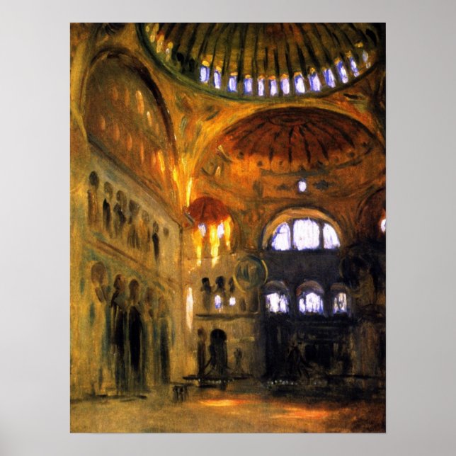 Sargent - Interior Of The Hagia Sophia Poster (Front)