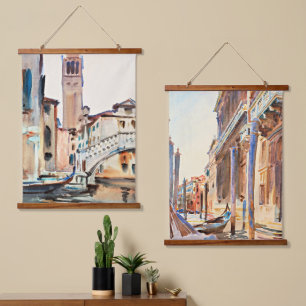 Sargent - Two famous watercolor paintings Hanging Tapestry