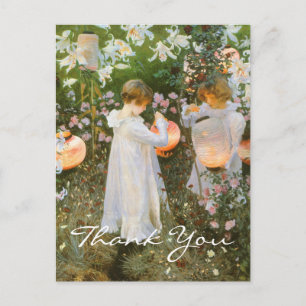 Sargent's Carnation, Lily, Lily, Rose Postcard