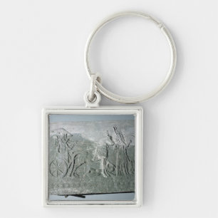 Sargon II on a Battle Chariot Key Ring