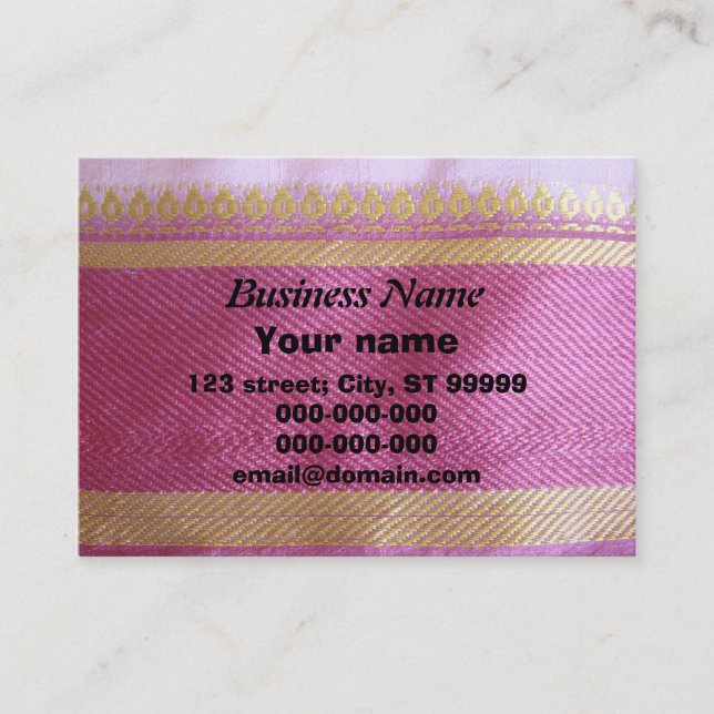 Sari Border Business Card (Front)