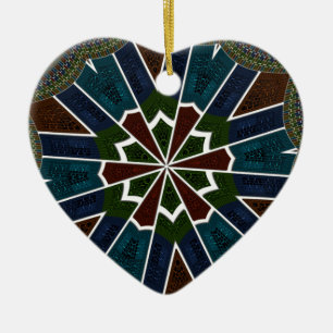Sari Inspired Design with Intricate Details Ceramic Tree Decoration