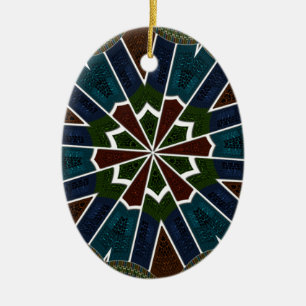 Sari Inspired Design with Intricate Details Ceramic Tree Decoration