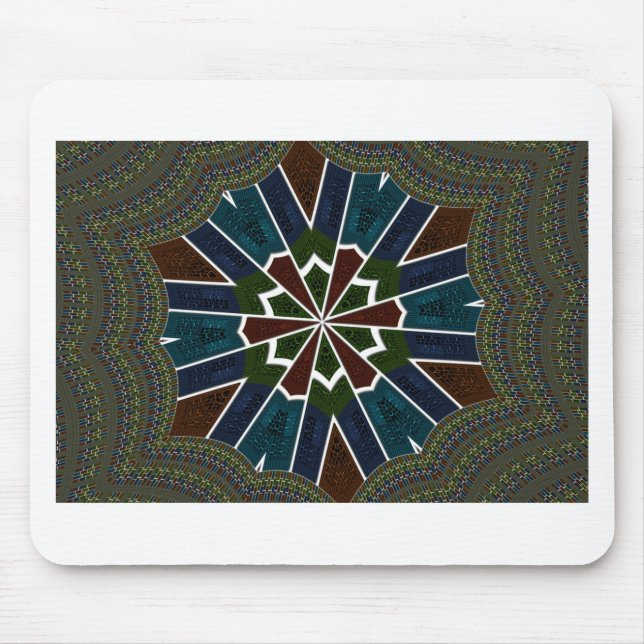 Sari Inspired Design with Intricate Details Mouse Pad (Front)