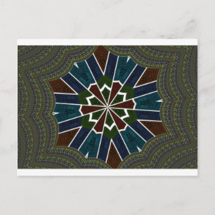 Sari Inspired Design with Intricate Details Postcard