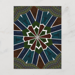 Sari Inspired Design with Intricate Details Postcard