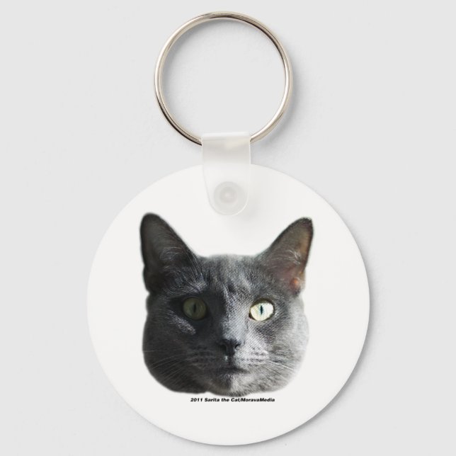 Sarita the Cat Key Ring (Front)