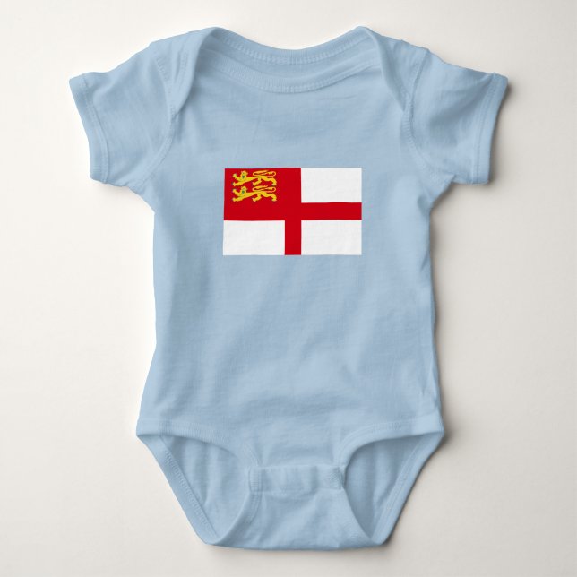 Sark Flag Baby Bodysuit (Front)