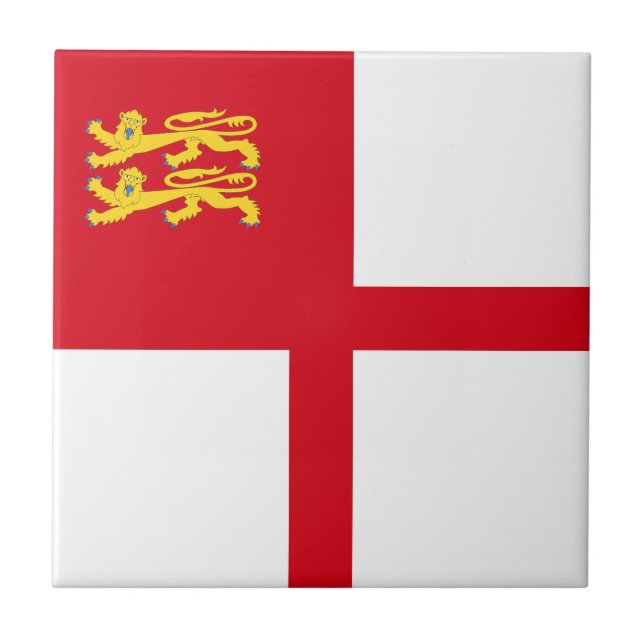 Sark Flag Ceramic Tile (Front)