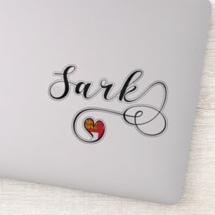 Sark Flag Heart, Channel Islands