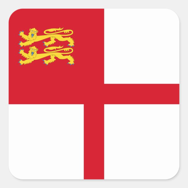 Sark Flag Square Sticker (Front)