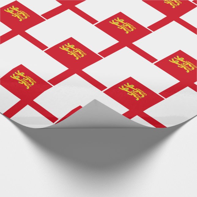 Sark Flag Wrapping Paper (Corner)