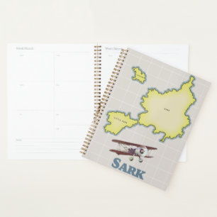 Sark vintage style map planner