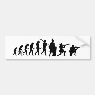 Sarkastischer Krieg Deevolution Bumper Sticker