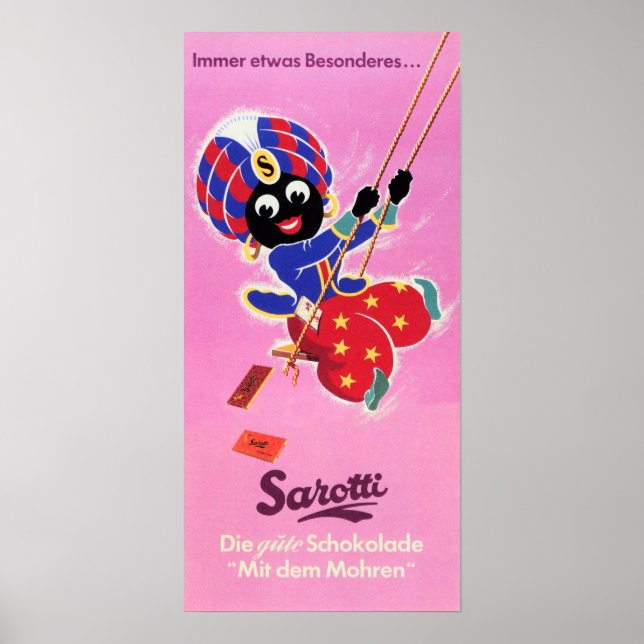 SAROTTI CHOCOLATES & CANDIES Retro German Advert Poster (Front)
