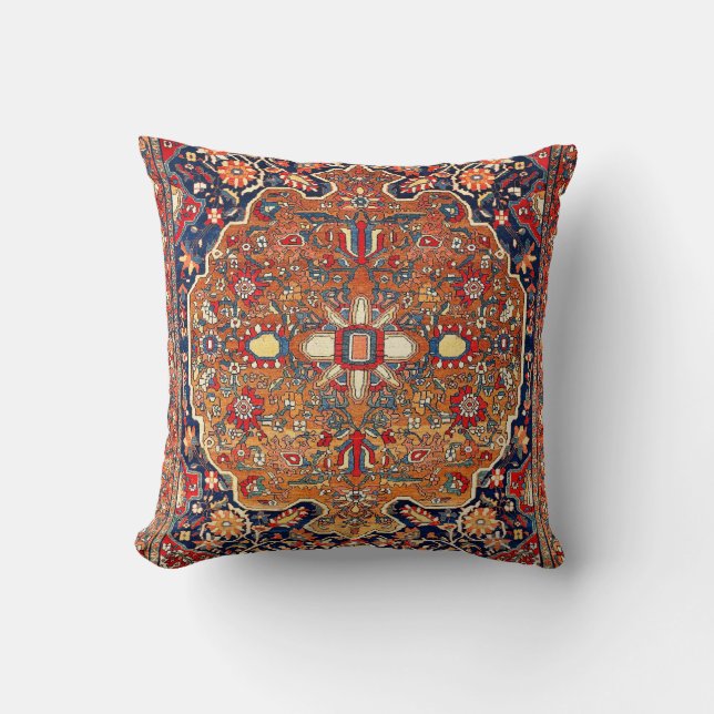 Sarough Farahan Arak West Persian Rug Print Cushion (Front)
